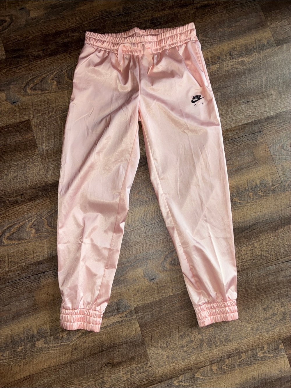 Nike Pink Track Joggers with Elastic Cuffs